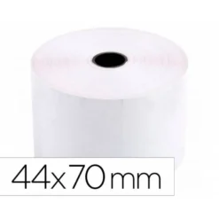 Rollos Electra para sumadoras. Medidas 44x70 mm. Mandril 12 mm.