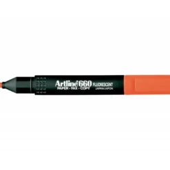 Rotulador Artline fluorescente EK-660 punta biselada rojo