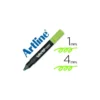 Rotulador Artline fluorescente EK-660 punta biselada verde