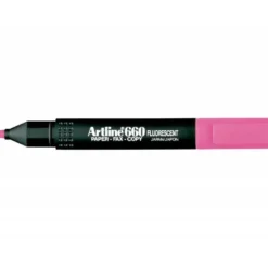 Rotulador Artline fluorescente EK-660 punta biselada rosa