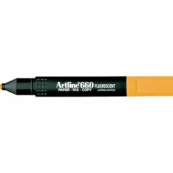 Rotulador Artline fluorescente EK-660 punta biselada naranja