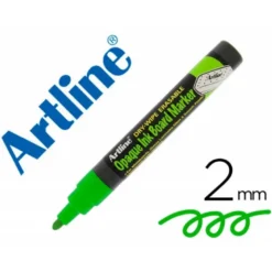ROTULADOR ARTLINE PIZARRA EPD-4 VERDE FLUORESCENTE OPAQUE INK BOARD PUNTA REDONDA 2 MM
