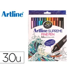 ROTULADOR ARTLINE SUPREME EPFS200 FINE LINER PUNTA DE FIBRA 0,4 MM BOLSA 30 UNIDADES COLORES SURTIDOS