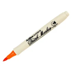 Rotulador artline supreme brush epfs pintura base de agua punta tipo pincel trazo fino naranja oscuro