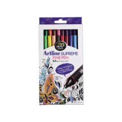 ROTULADOR ARTLINE SUPREME EPFS200 FINE LINER PUNTA DE FIBRA 0,4 MM BOLSA 20 UNIDADES COLORES SURTIDOS