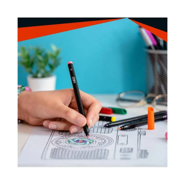 ROTULADOR BIC COLOR UP ESTUCHE DE 24 COLORES SURTIDOS