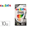ROTULADOR CARIOCA SUPER BRUSH CAJA DE 10 UNIDADES COLORES SURTIDOS