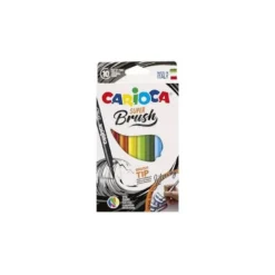 ROTULADOR CARIOCA SUPER BRUSH CAJA DE 10 UNIDADES COLORES SURTIDOS