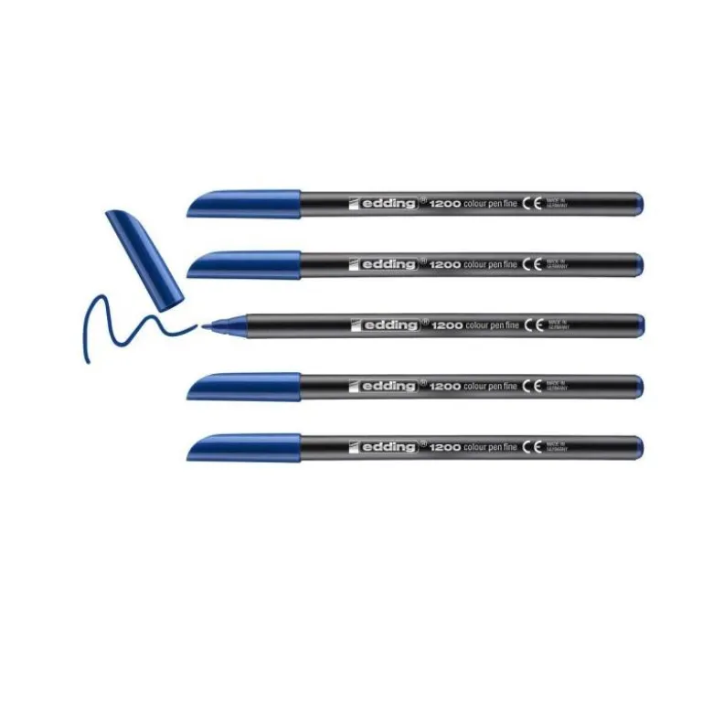 Rotulador Edding 1200 color azul acero nº17