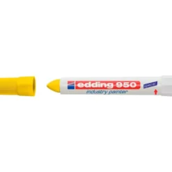 Rotulador Edding 950 permanente amarillo opaco punta gruesa y redonda de 10mm