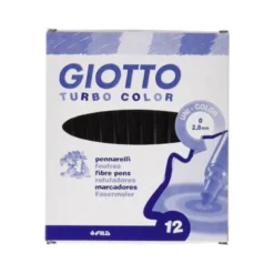 Rotulador Giotto Turbo Punta Media Lavable Color Negro