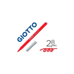 Rotulador Giotto Turbo Punta Media Lavable Color Rojo