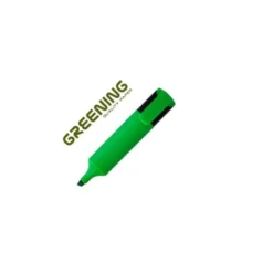 ROTULADOR GREENING FLUORESCENTE PUNTA BISELADA VERDE