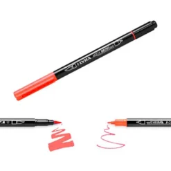 ROTULADOR LYRA AQUA BRUSH ACUARELABLE DOBLE PUNTA Y PINCEL TONOS PRIMARIOS BLISTER DE 6 UNIDADES