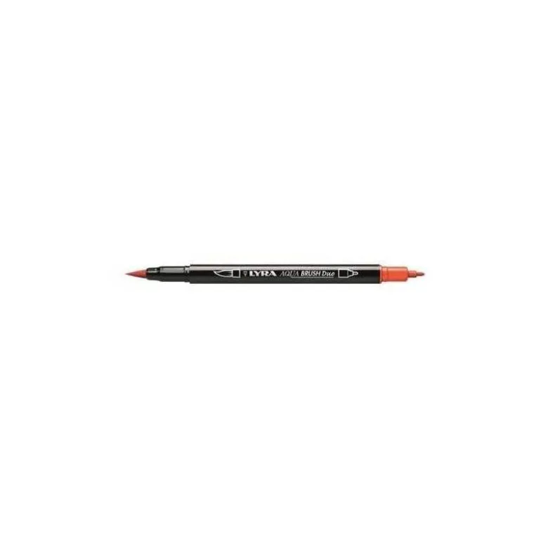 ROTULADOR LYRA AQUA BRUSH ACUARELABLE DOBLE PUNTA Y PINCEL TONOS PRIMARIOS BLISTER DE 6 UNIDADES