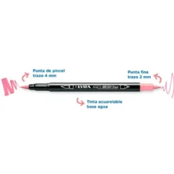 ROTULADOR LYRA AQUA BRUSH ACUARELABLE DOBLE PUNTA Y PINCEL TONOS PIEL BLISTER DE 6 UNIDADES SURTIDAS