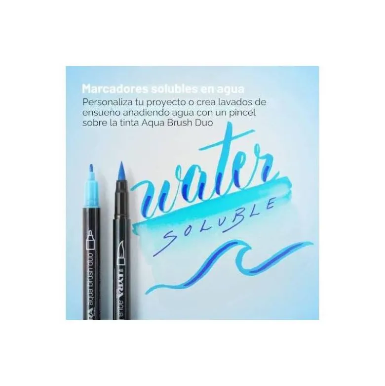 ROTULADOR LYRA AQUA BRUSH ACUARELABLE DOBLE PUNTA Y PINCEL TONOS PIEL BLISTER DE 6 UNIDADES SURTIDAS
