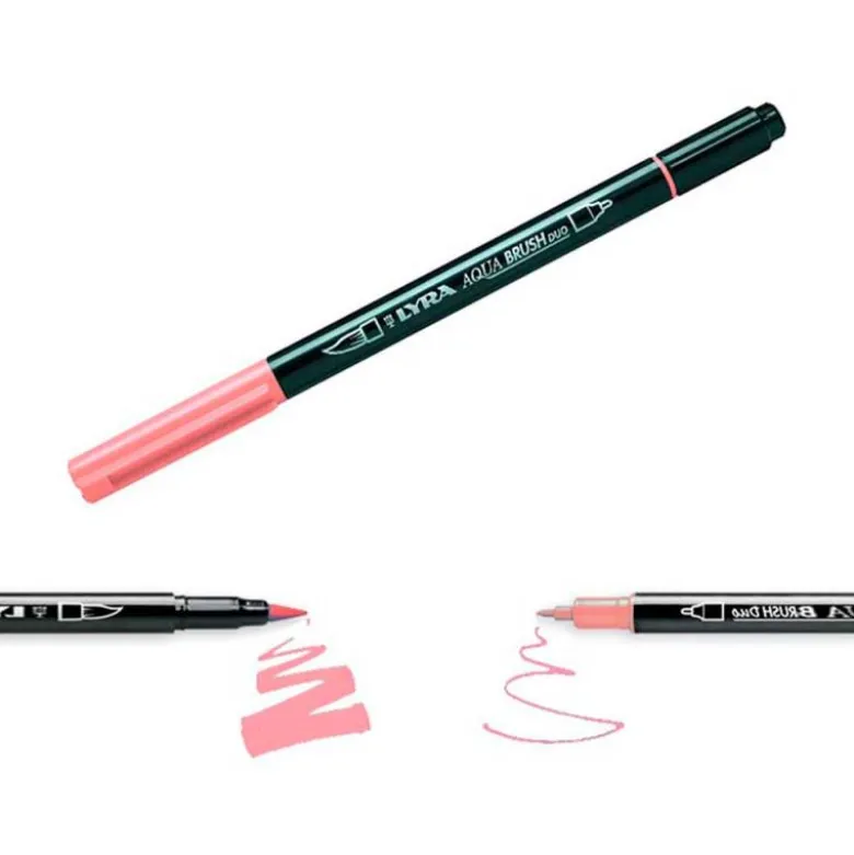 ROTULADOR LYRA AQUA BRUSH ACUARELABLE DOBLE PUNTA Y PINCEL TONOS PIEL BLISTER DE 6 UNIDADES SURTIDAS