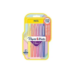 ROTULADOR PAPER MATE FLAIR PASTEL PUNTA DE FIBRA BLISTER DE 6 UNIDADES COLORES SURTIDOS