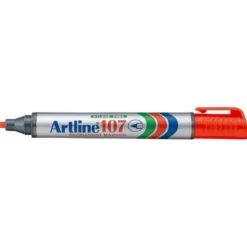 Rotulador Permanente Artline 107 color Rojo Punta Redonda