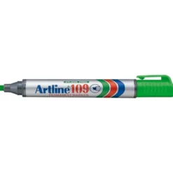 Rotulador Permanente Artline 109 color Verde Punta Biselada