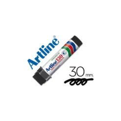 Rotulador Permanente Artline Ek-130 Recargable Color Negro Punta Rectangular