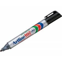 Rotulador Permanente Artline 107 color Negro Punta Redonda