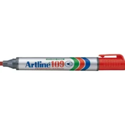 Rotulador Permanente Artline 109 color Rojo Punta Biselada
