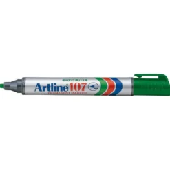 Rotulador Permanente Artline 107 color Verde Punta Redonda