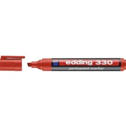 Rotulador Permanente Edding 330 Color Rojo Punta Biselada