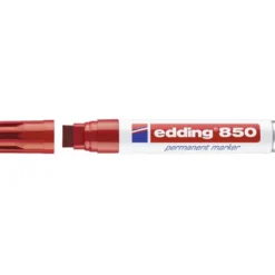 Rotulador Permanente Edding 850 Color Rojo Punta Biselada