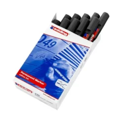 Rotulador permanente Edding 330 color negro punta biselada 1-5mm recargable