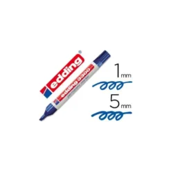 Rotulador Permanente Edding 3300 Azul Punta Biselada