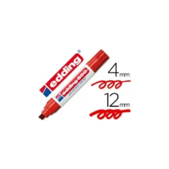 Rotulador Permanente Edding 800 Color Rojo Punta Biselada