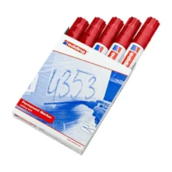 Rotulador Permanente Edding 800 Color Rojo Punta Biselada