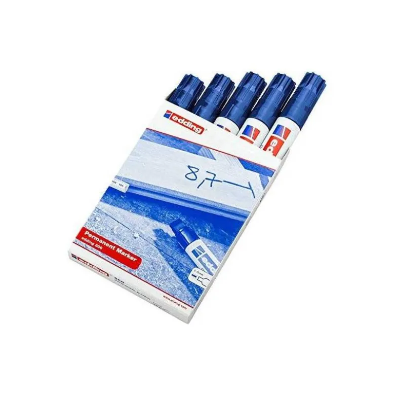 Rotulador Permanente Edding 850 Color Azul Punta Biselada