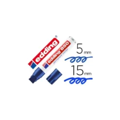 Rotulador Permanente Edding 850 Color Azul Punta Biselada
