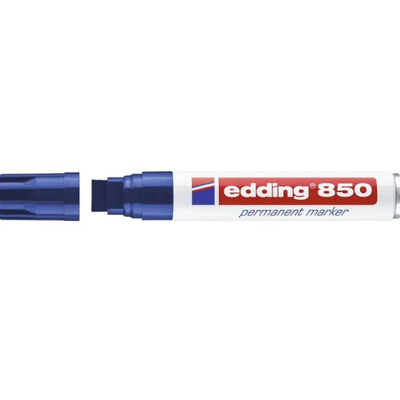 Rotulador Permanente Edding 850 Color Azul Punta Biselada