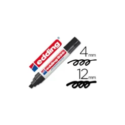 Rotulador Permanente Edding 800 Color Negro Punta Biselada