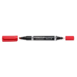 Rotulador Permanente Staedtler Lumocolor Dúo 348 Color Rojo Doble Punta