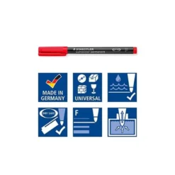 Rotulador Retroproyección Permanente Staedtler Lumocolor 318 Color Rojo Punta Superfina Redonda