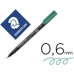 Rotulador Retroproyección Permanente Staedtler Lumocolor 318 Color Verde Punta Superfina Redonda