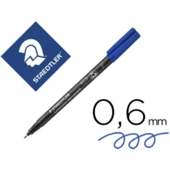 Rotulador Retroproyección Permanente Staedtler Lumocolor 318 Color Azul Punta Superfina Redonda