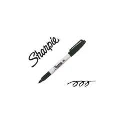 Rotulador Sharpie Permanente Color Negro Punta fina Caja 12 unidades