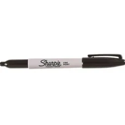 Rotulador Sharpie Permanente Color Negro Punta fina Caja 12 unidades