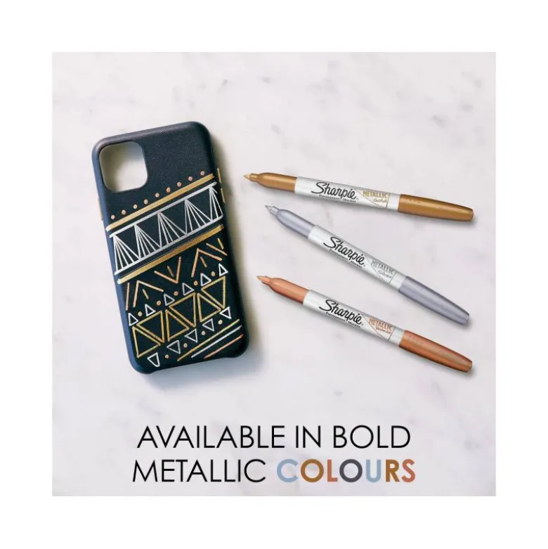 ROTULADOR SHARPIE PERMANENTE FINO METALLIC ORO