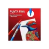 Rotulador Sharpie Permanente Color Azul Punta fina Caja 12 unidades