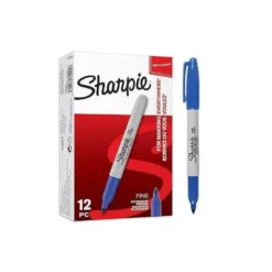 Rotulador Sharpie Permanente Color Azul Punta fina Caja 12 unidades