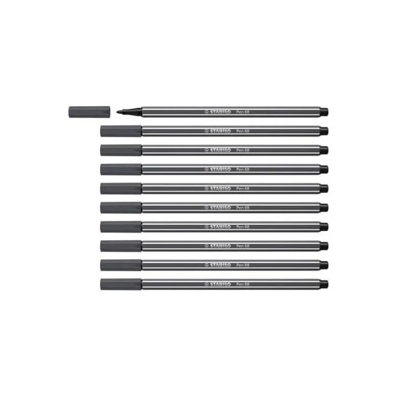 Rotulador Stabilo 68/97 1 mm Color Gris oscuro
