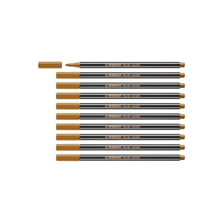 Rotulador Stabilo Acuarelable Pen 68 Color Cobre Metalico